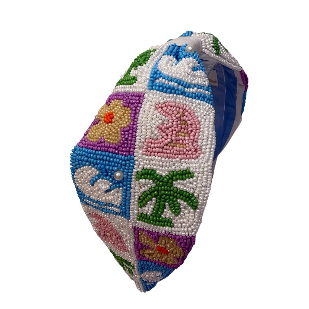 268. The Brooke Shade Surfs Up at The Beach Beaded Headband
